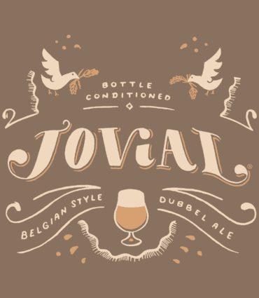 Jovial Dubbel Ale background.