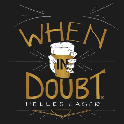 When In Doubt Lager logo.