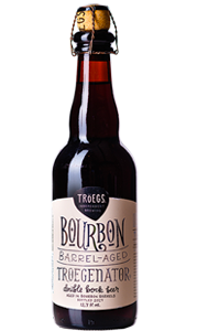 Bourbon Barrel-Aged Troegenator bottle.