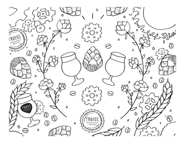 Art of Tröegs - coloring page 10.