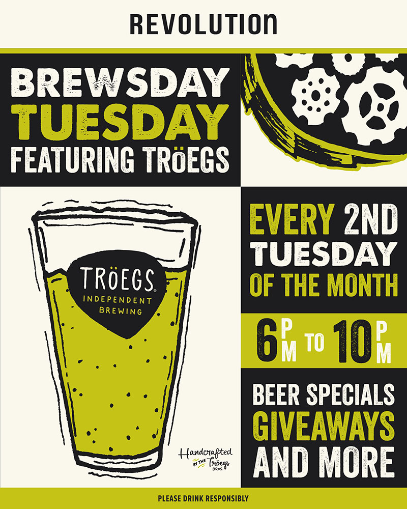 Brewsday Tuesday with Tröegs @ Revolution
