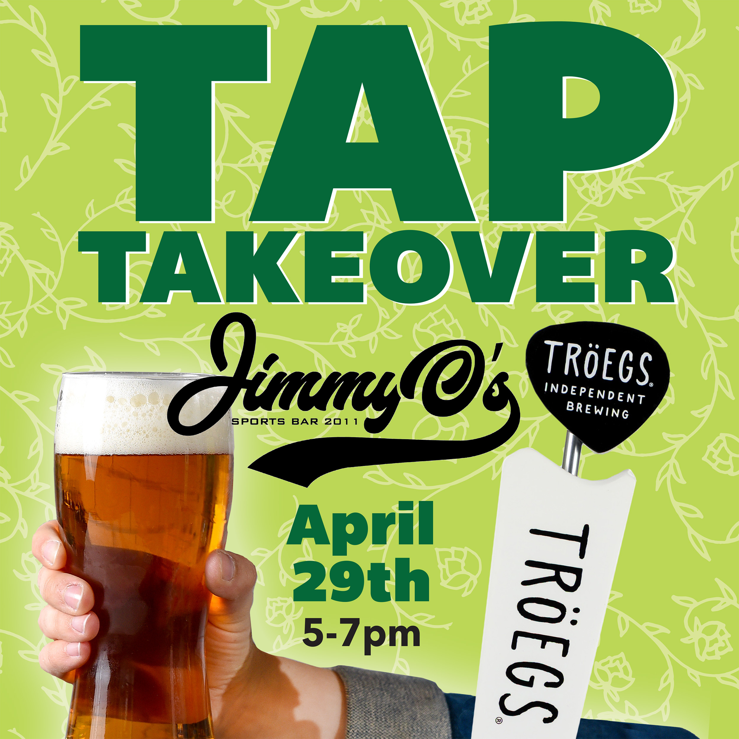 Tröegs Tap Takeover @ Jimmy O’s Sports Bar