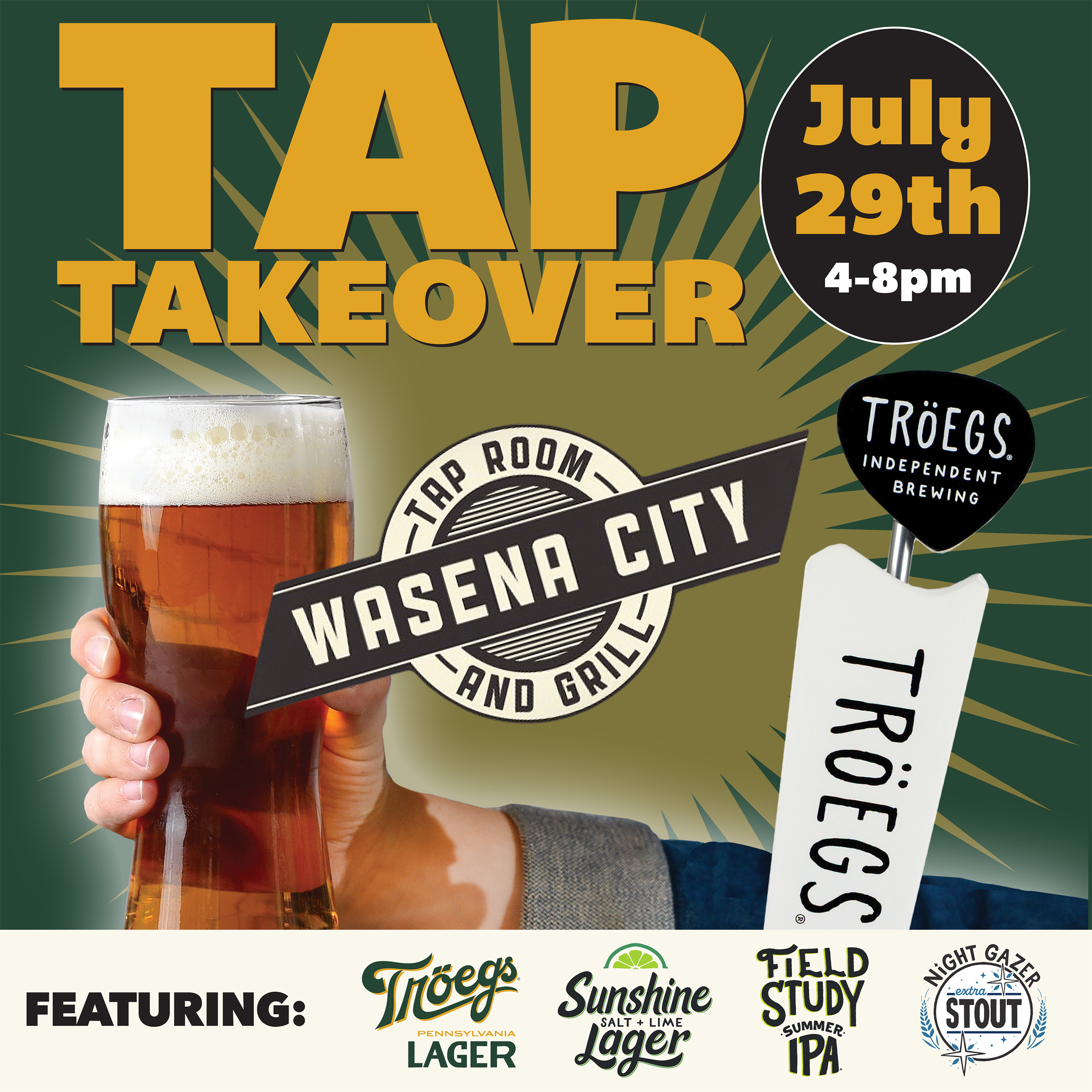 Tröegs Tap Takeover @ Wasena City Taphouse
