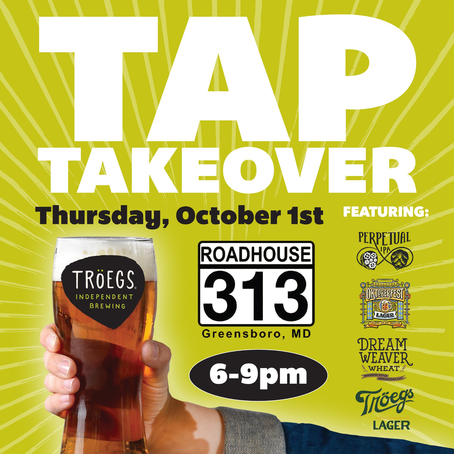 Tröegs Tap Takeover @ Roadhouse 313