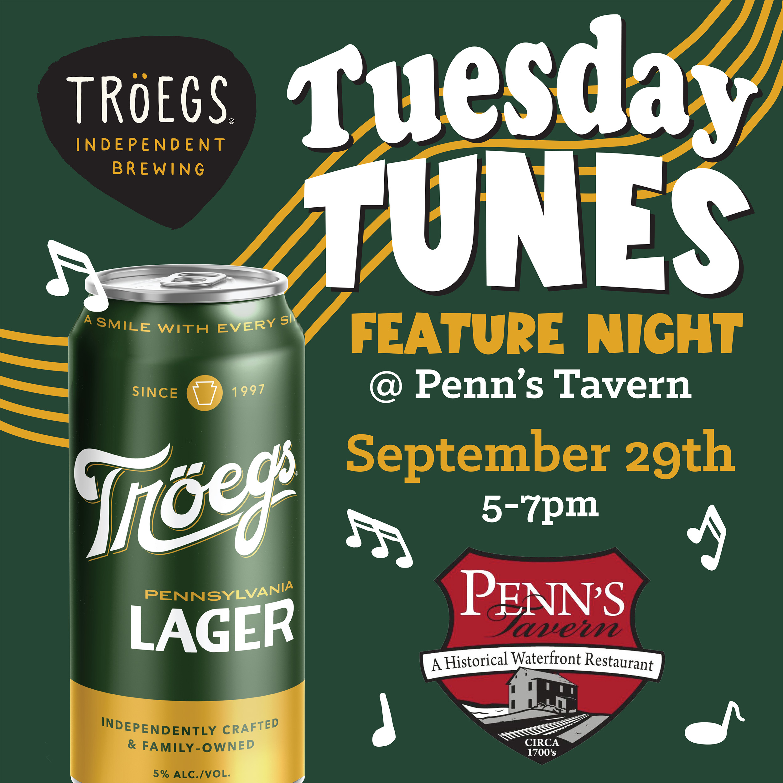 Tuesday Tunes @ Penn’s Tavern
